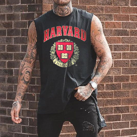 HARVARD Letter Graphics Men's Fashion Tank Top