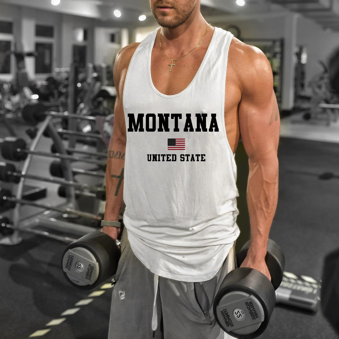 Montana Men's Street Casual Tank Top-A