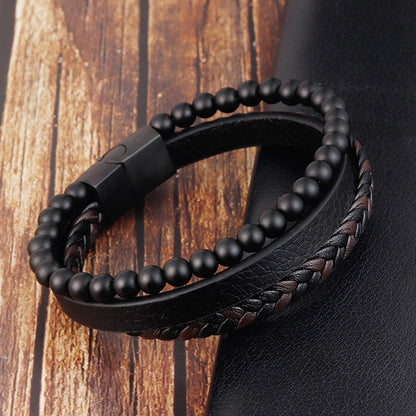 Leather Braided Men's Personality Trend Jewelry