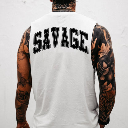 Savage Men's Streetwear Casual Tank Top-B