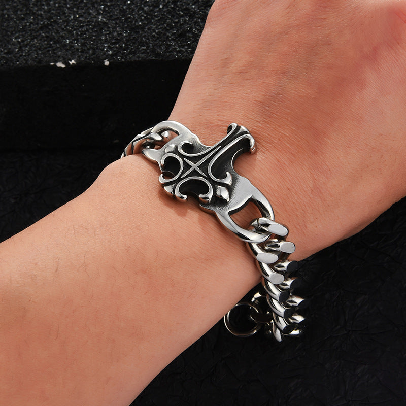 Cross Retro Punk Hip Hop Men's Personality Trend Jewelry