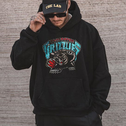 Memphis Grizzlies Men's Black Hooded Sweatshirt