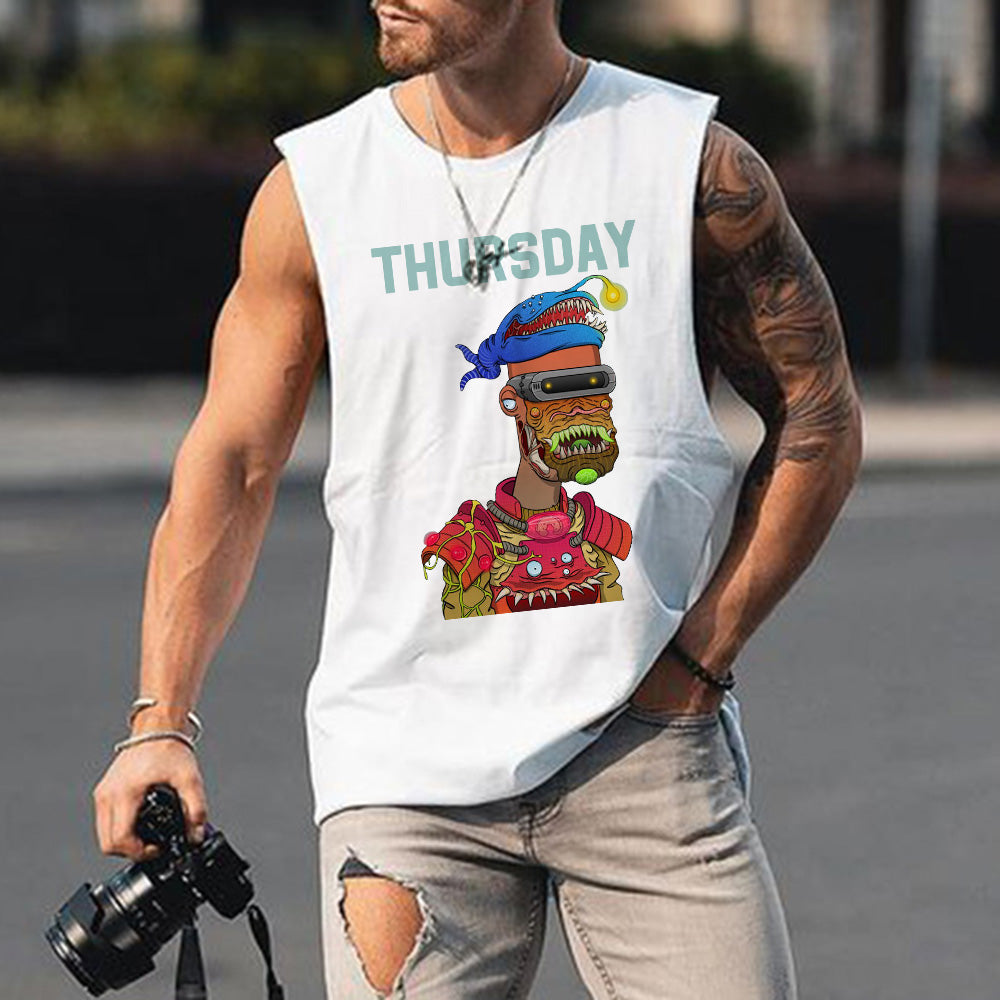 Thursday NFT Graphic Print Men's Tank Top