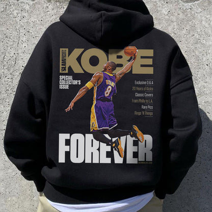 Men's Kobe Graphic Print Fleece Hoodie Gift for Fans