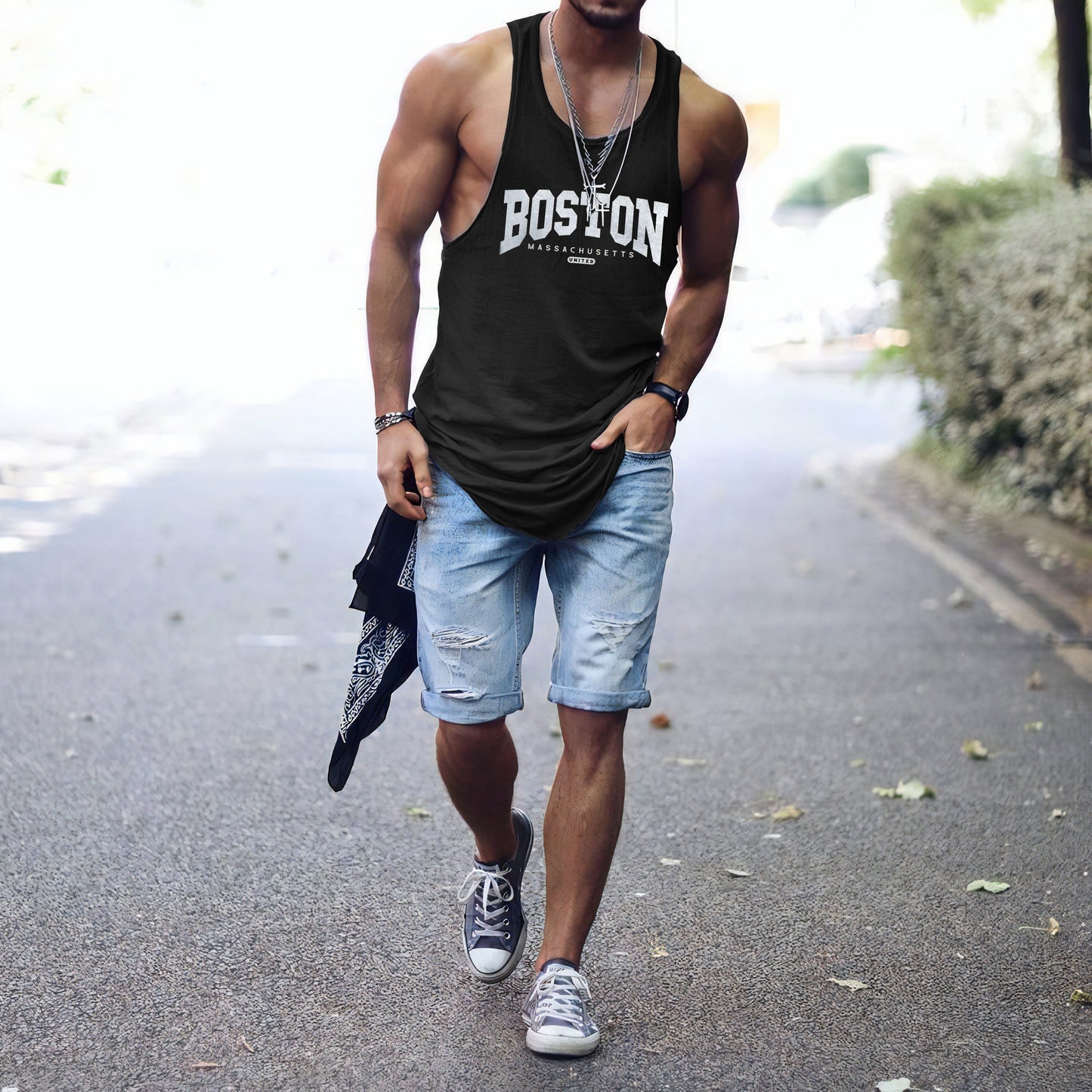 Boston Men's Sport Street Tank Top-A