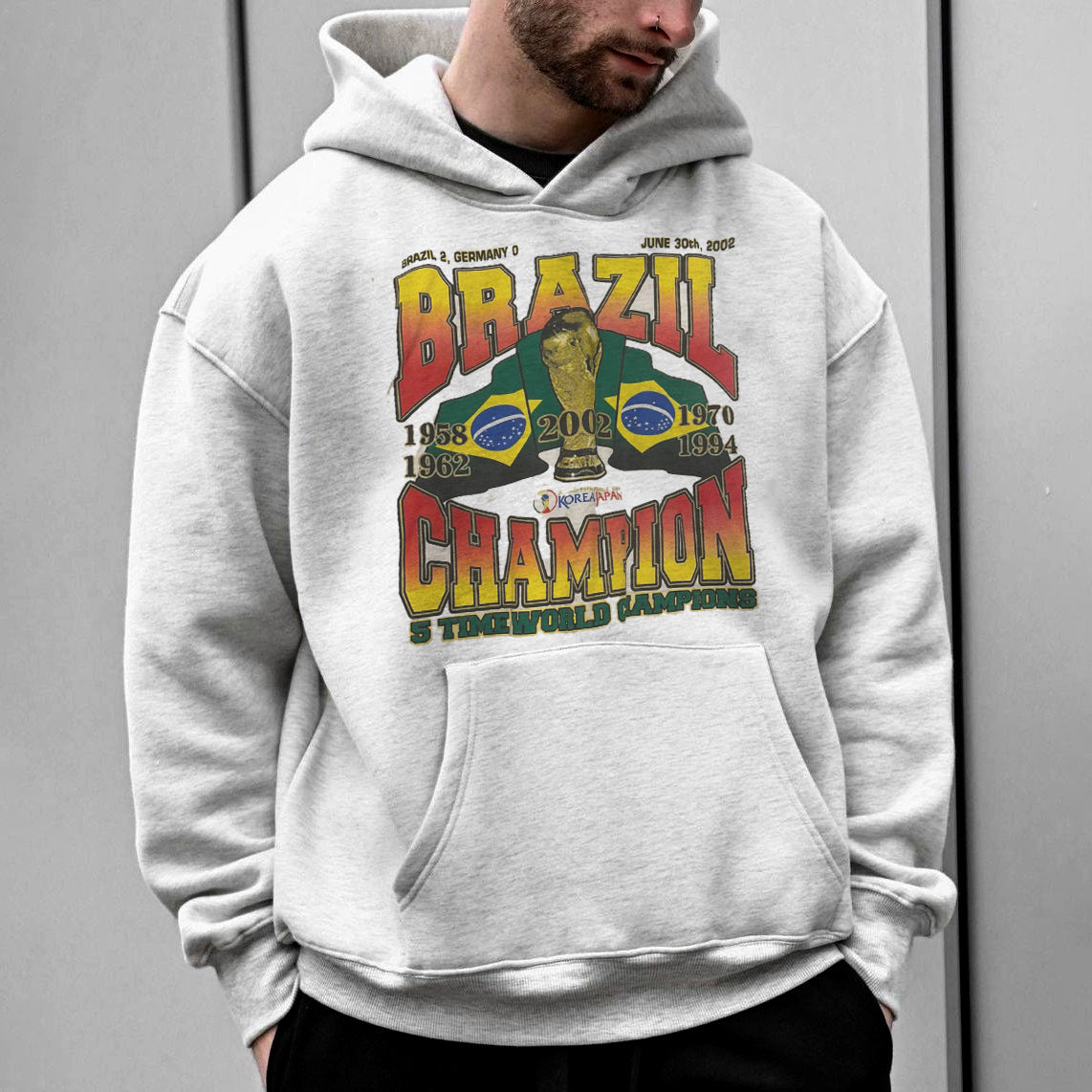 Brazil World Cup Champions Men's Fashion Hoodie