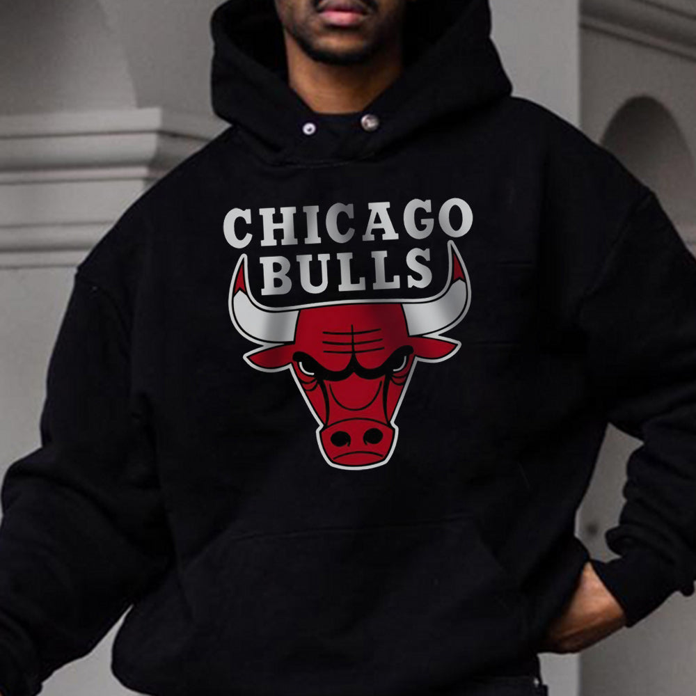 Chicago Bulls Men's Fleeced Hoodie