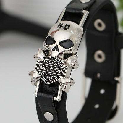 Personalized Fashion Punk Skull Vintage Leather Bracelet