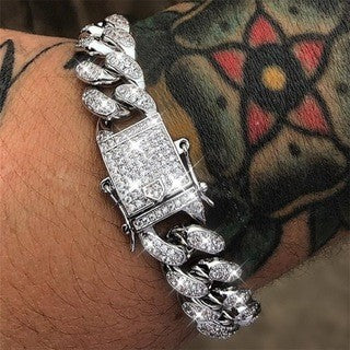 Simple Fashion Full Diamond Hip Hop Men's Personality Trend Jewelry