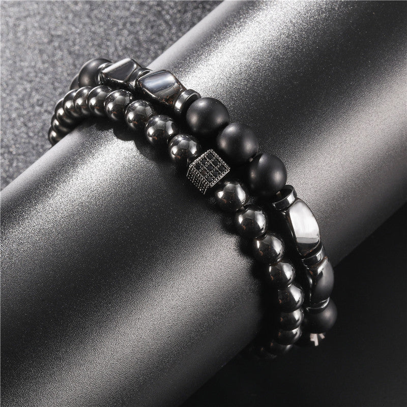 Bracelet Microset Zircon Dice Two Piece Bracelet