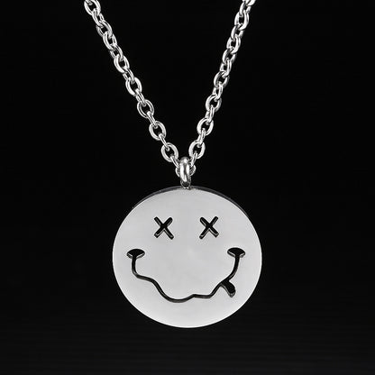 Smiley Men's Hip Hop Punk Trendy Necklace