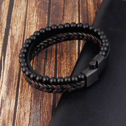 Leather Braided Men's Personality Trend Jewelry