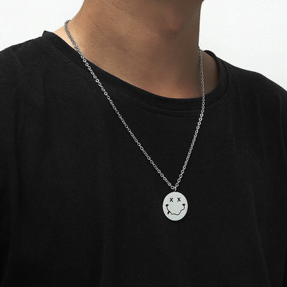 Smiley Men's Hip Hop Punk Trendy Necklace