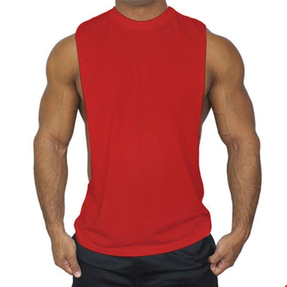 Plain Sports Fitness Loose Casual Men's Vest