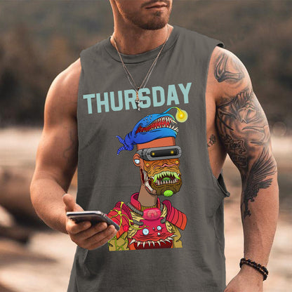 Thursday NFT Graphic Print Men's Tank Top