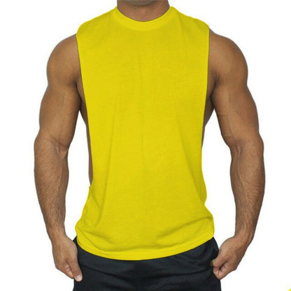 Plain Sports Fitness Loose Casual Men's Vest