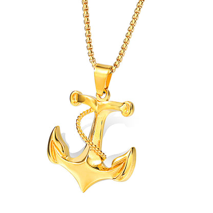 Pirate Rope Anchor Pendant Punk Trendy Necklace