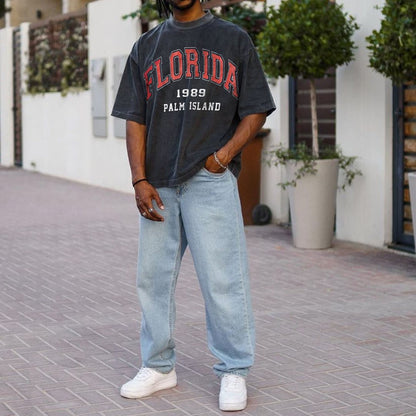 Florida Alphabet Graphic Print Men's T-Shirt