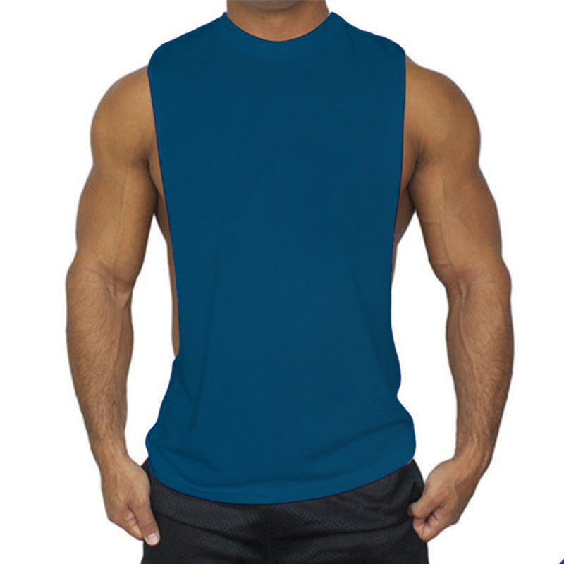 Plain Sports Fitness Loose Casual Men's Vest