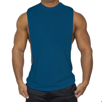 Plain Sports Fitness Loose Casual Men's Vest