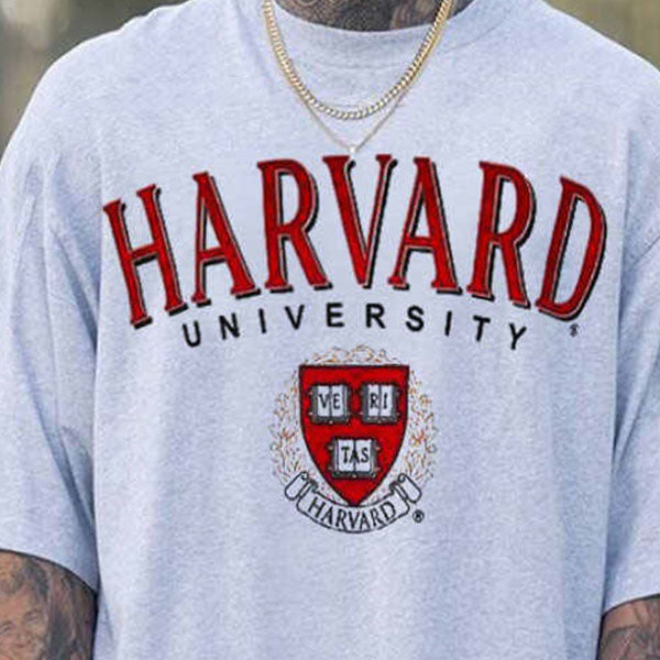 Harvard University Graphic Print Men's T-Shirt